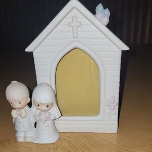 Precious Moments Wedding Chapel Picture Frame "The Lord Bless You and Keep You"